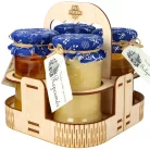 Fa méztartó doboz - 250g-os vagy 400g-os Váraljai mézekhez
