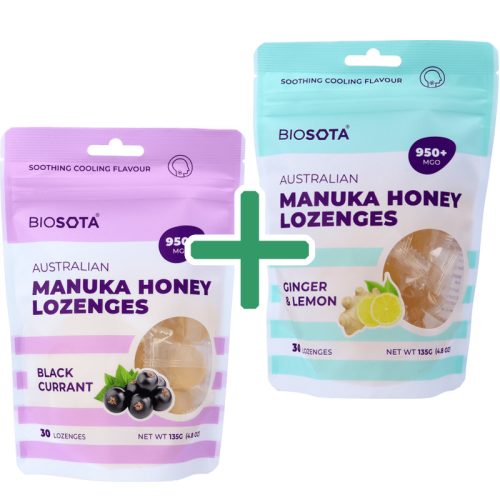 Manuka cukorka 950+ (Biosota) - vegyes íz 2db x 135g - kedvezményes VIP Klub Termék
