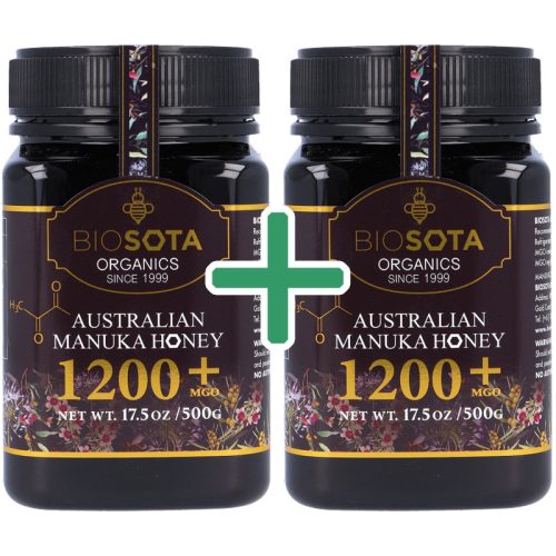 BIO Manukaméz MGO 1200+ 2x500g (Biosota) - VIP Klub Termék