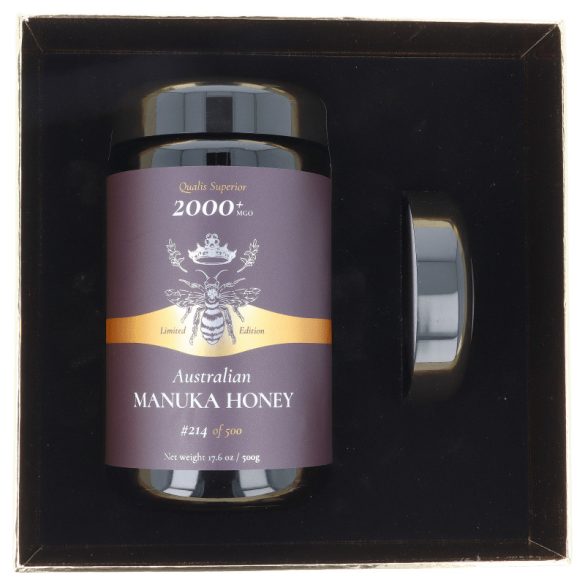 Manukaméz violet üvegben MGO 2000+ 500g (Biosota)