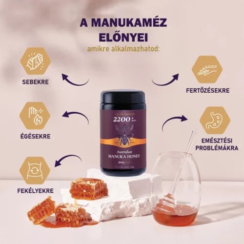 BIO Manukaméz LUX-LIMITED díszdobozban MGO 2200+ 500 g (Biosota)