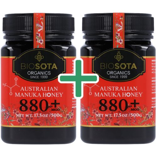 BIO Manukaméz MGO 880+ 2x500g (Biosota) - VIP Klub Termék