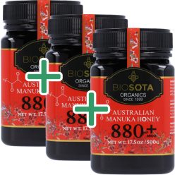BIO Manukaméz MGO 880+ 3x500g (Biosota) - VIP Klub Termék