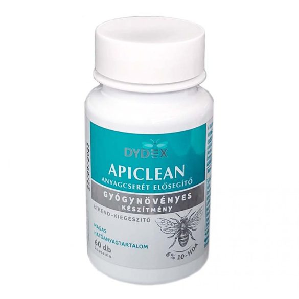 ApiClean anyagcserét elősegítő gyógynövényes méhpempő kapszula, 60db (Dydex)