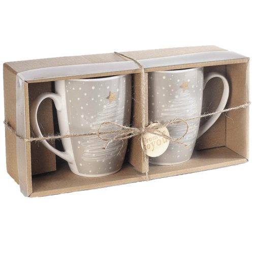 Karácsonyi bögre díszcsomagolásban 2db-os, 3,5dl