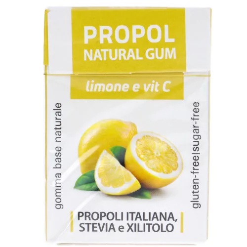 Propoliszos Rágógumi (Propolgum), cukormentes, Citromos - 25g (Kontak)