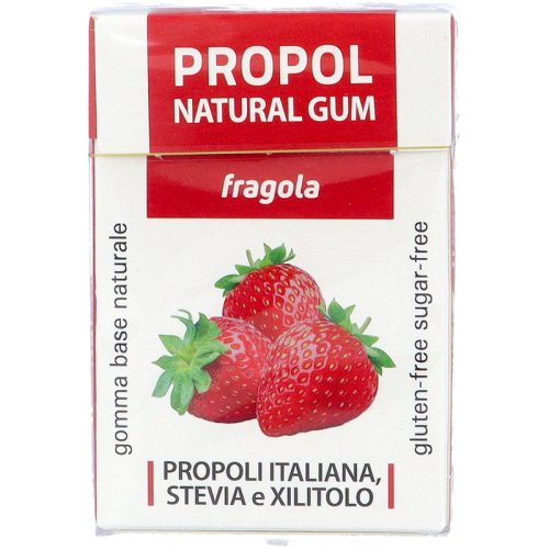 Propoliszos Rágógumi (Propolgum), cukormentes, Epres - 25g (Kontak)