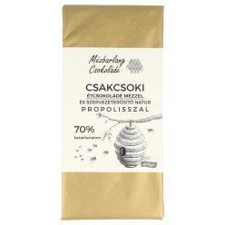   Csakcsoki kézműves mézes étcsokoládé propolisszal 70g (Mézbarlang)