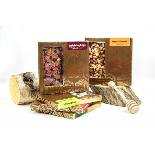 Belga étcsokoládé szilvával, virágporral és fahéjjal - 85g 