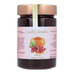 CsakGyümölcs Mézes Meggy lekvár 400g (Mézbarlang)