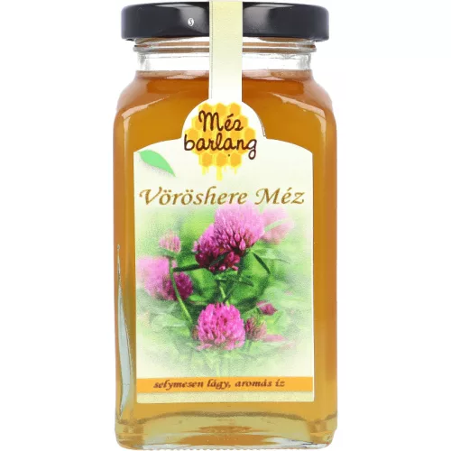 Nyers vöröshere méz 400g (Mézbarlang-Magyarország)