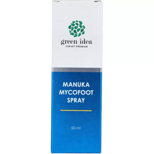 Lábgomba elleni spray Manuka & propolisz – MYCOFOOT frissítő gombaölő, 50 ml (Green Idea)