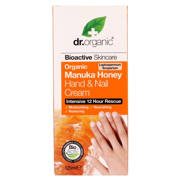 Dr Organic bio MANUKA mézes kéz és körömápoló 125ml