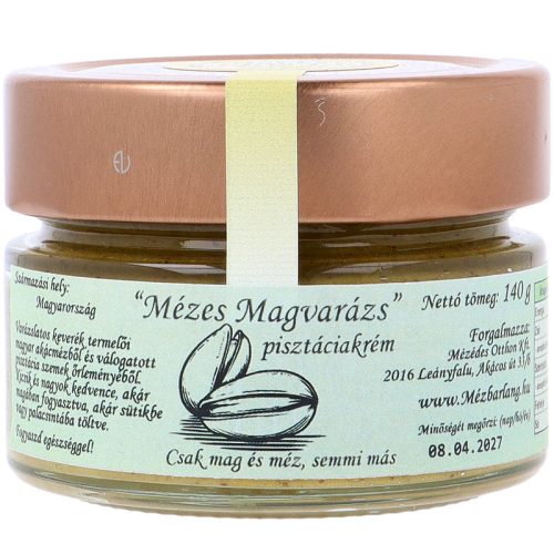 Mézes Magvarázs - Pisztáciakrém akácmézzel 140g (Mézbarlang) - VIP Klub Termék
