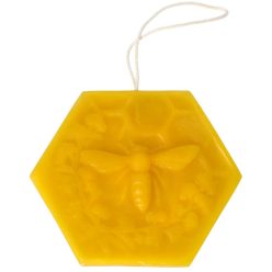 Akasztós dísz méhsejt mintás