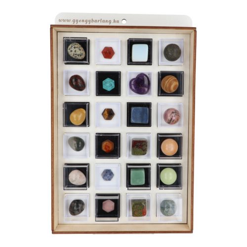 Kristály Formák Adventi Naptár 2025 - 24 Csiszolt Ásvány