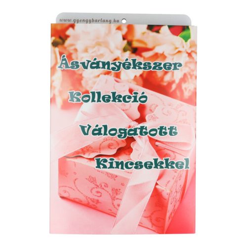 Ásványékszer Kollekció, ásványgyűjtemény, 24 db-os, műanyag dobozokban, fatartóban 