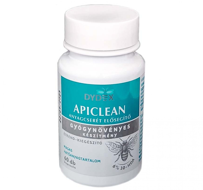 ApiClean anyagcserét elősegítő gyógynövényes méhpempő kapszula, 60db (Dydex)
